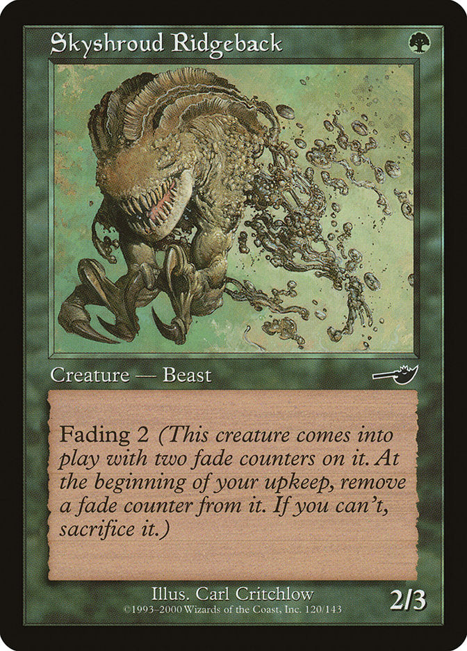 Skyshroud Ridgeback [Nemesis] - Magic: The Gathering - Card Brawlers | Quebec | Canada |