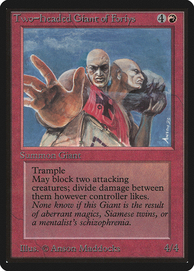 Two-Headed Giant of Foriys [Beta Edition] - Magic: The Gathering - Card Brawlers | Quebec | Canada |