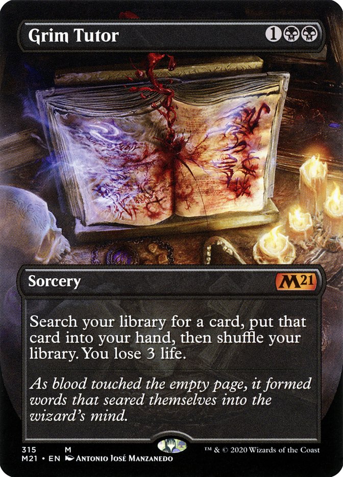 Grim Tutor (Borderless Alternate Art) [Core Set 2021] - Magic: The Gathering - Card Brawlers | Quebec | Canada |