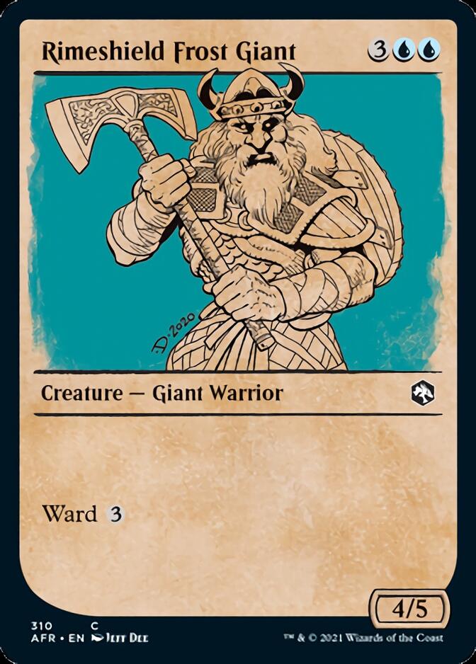 Rimeshield Frost Giant (Showcase) [Dungeons & Dragons: Adventures in the Forgotten Realms] - Magic: The Gathering - Card Brawlers | Quebec | Canada |