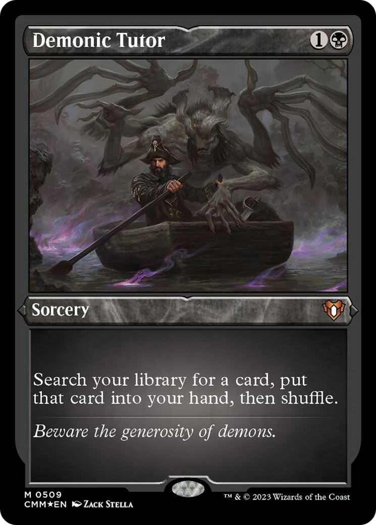 Demonic Tutor (Foil Etched) [Commander Masters] - Magic: The Gathering - Card Brawlers | Quebec | Canada |