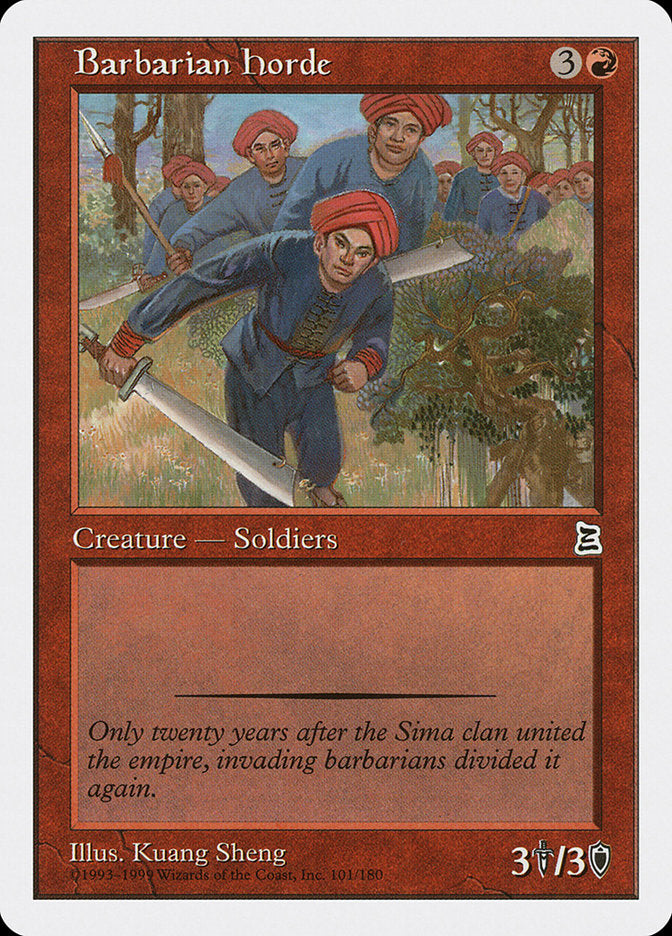 Barbarian Horde [Portal Three Kingdoms] - Magic: The Gathering - Card Brawlers | Quebec | Canada |