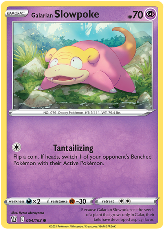 Galarian Slowpoke (054/163) [Sword & Shield: Battle Styles] - Pokémon - Card Brawlers | Quebec | Canada |