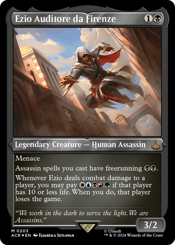 Ezio Auditore da Firenze (Foil Etched) [Assassin's Creed] - Magic: The Gathering - Card Brawlers | Quebec | Canada |