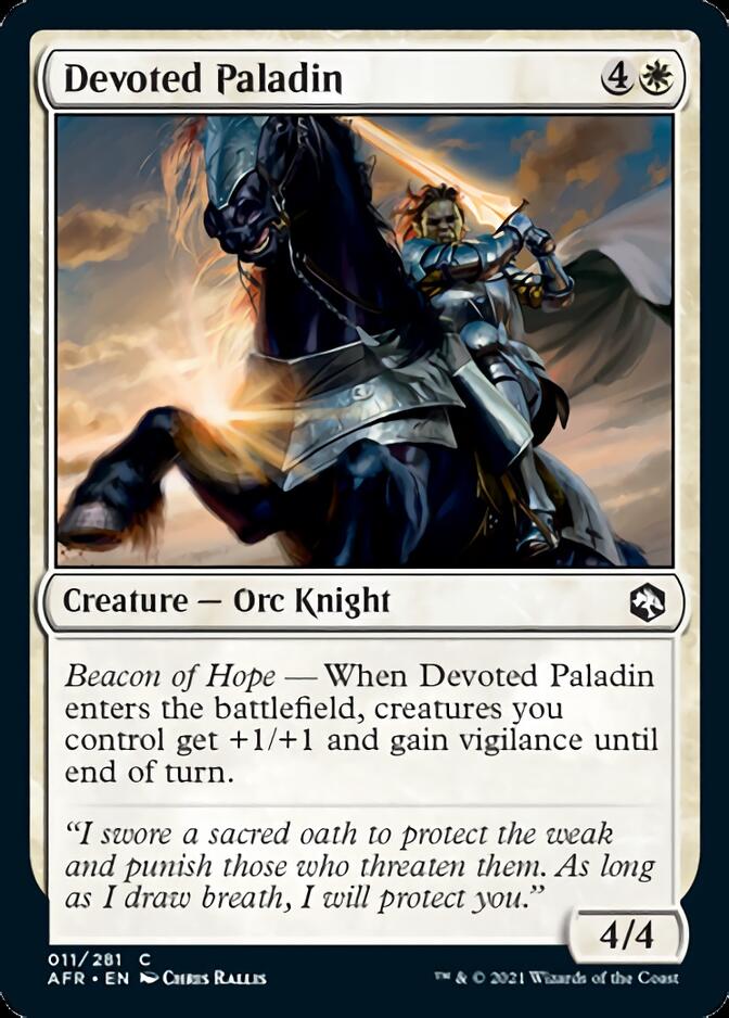 Devoted Paladin [Dungeons & Dragons: Adventures in the Forgotten Realms] - Magic: The Gathering - Card Brawlers | Quebec | Canada |