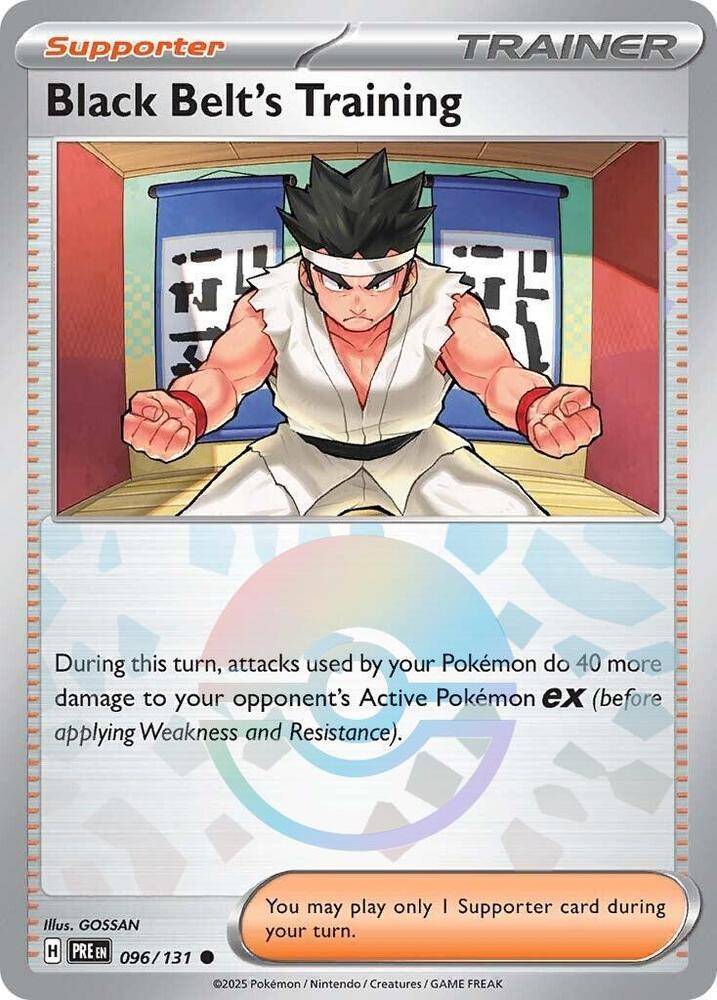 Black Belt's Training (096/131) (Poke Ball Pattern) [Scarlet & Violet: Prismatic Evolutions] - Pokémon - Card Brawlers | Quebec | Canada |