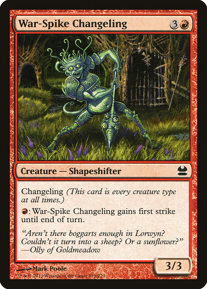 War-Spike Changeling [Modern Masters] - Magic: The Gathering - Card Brawlers | Quebec | Canada |