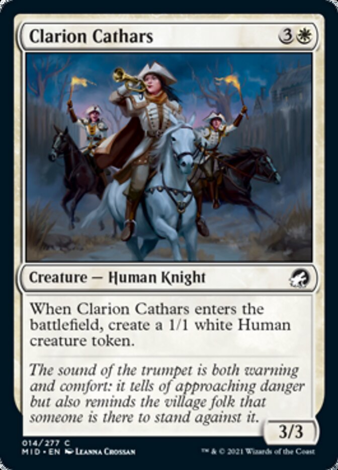 Clarion Cathars [Innistrad: Midnight Hunt] - Magic: The Gathering - Card Brawlers | Quebec | Canada |