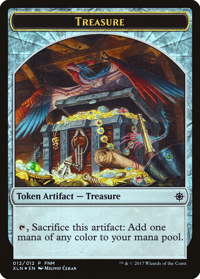 Pirate // Treasure Double-Sided Token [Friday Night Magic 2017] - Magic: The Gathering - Card Brawlers | Quebec | Canada |