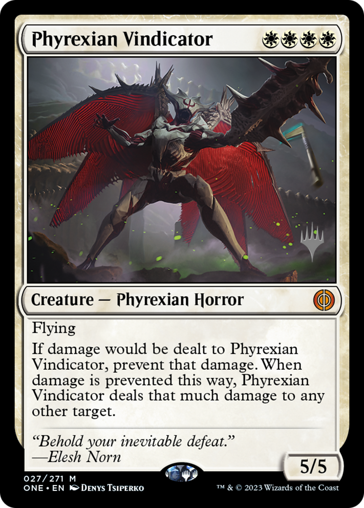 Phyrexian Vindicator (Promo Pack) [Phyrexia: All Will Be One Promos] - Magic: The Gathering - Card Brawlers | Quebec | Canada |