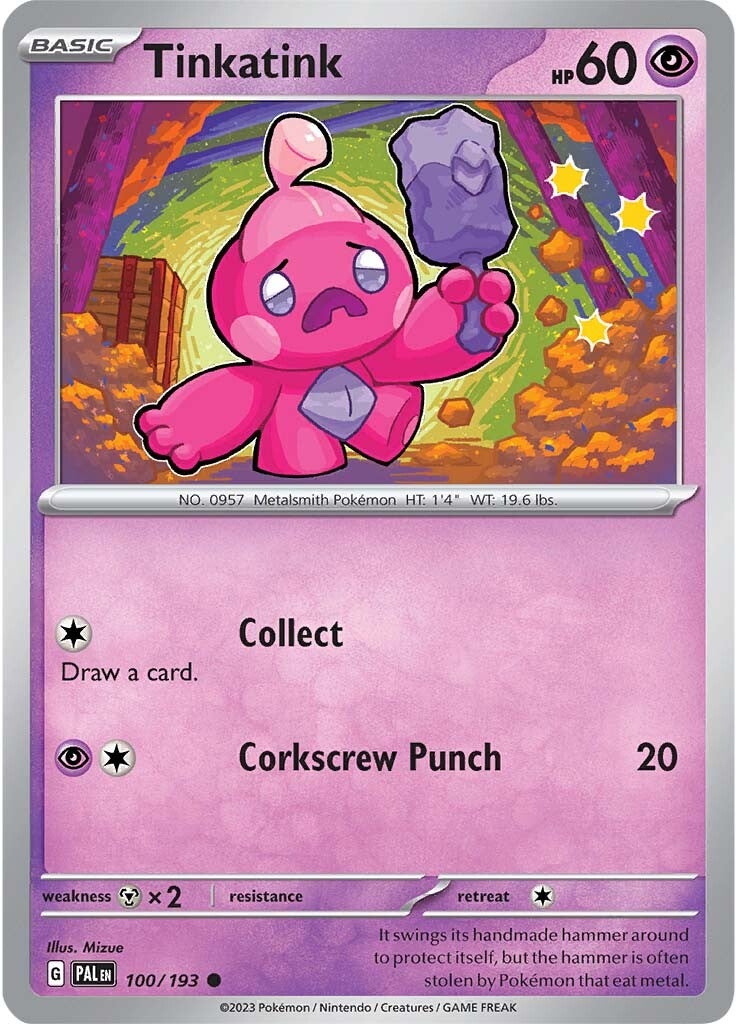 Tinkatink (100/193) [Scarlet & Violet: Paldea Evolved] - Pokémon - Card Brawlers | Quebec | Canada |