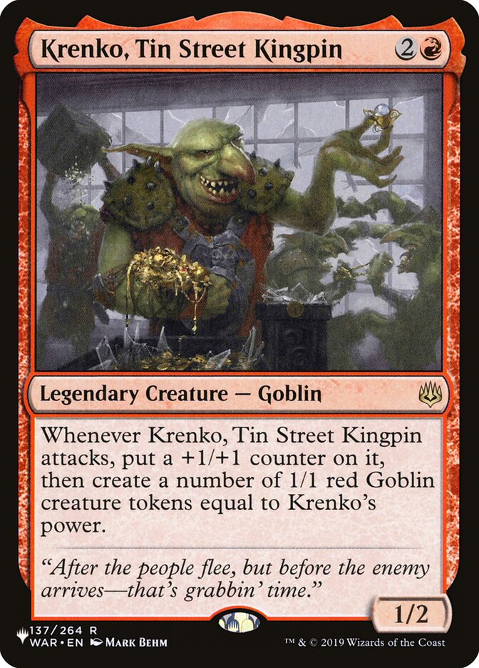 Krenko, Tin Street Kingpin [The List] - Magic: The Gathering - Card Brawlers | Quebec | Canada |