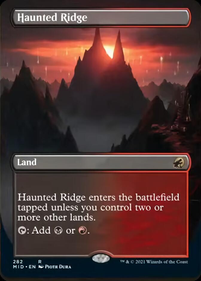 Haunted Ridge (Borderless Alternate Art) [Innistrad: Midnight Hunt] - Magic: The Gathering - Card Brawlers | Quebec | Canada |