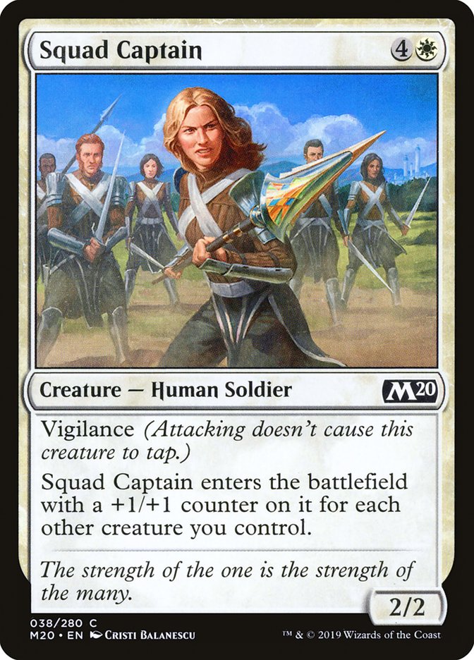 Squad Captain [Core Set 2020] - Magic: The Gathering - Card Brawlers | Quebec | Canada |