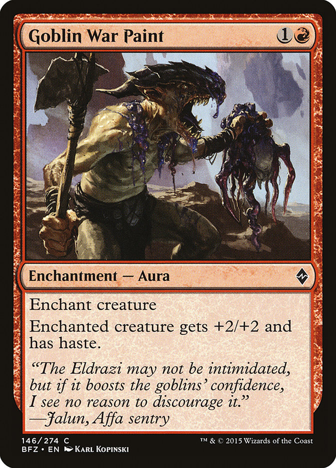 Goblin War Paint [Battle for Zendikar] - Magic: The Gathering - Card Brawlers | Quebec | Canada |