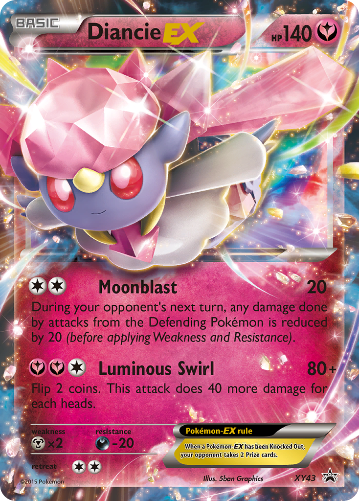 Diancie EX (XY43) [XY: Black Star Promos] - Pokémon - Card Brawlers | Quebec | Canada |