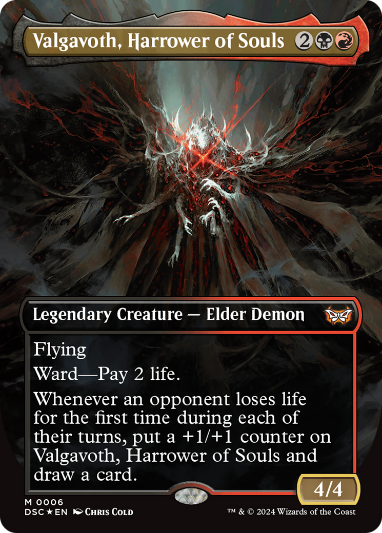 Valgavoth, Harrower of Souls (Borderless) [Duskmourn: House of Horror Commander] - Magic: The Gathering - Card Brawlers | Quebec | Canada |