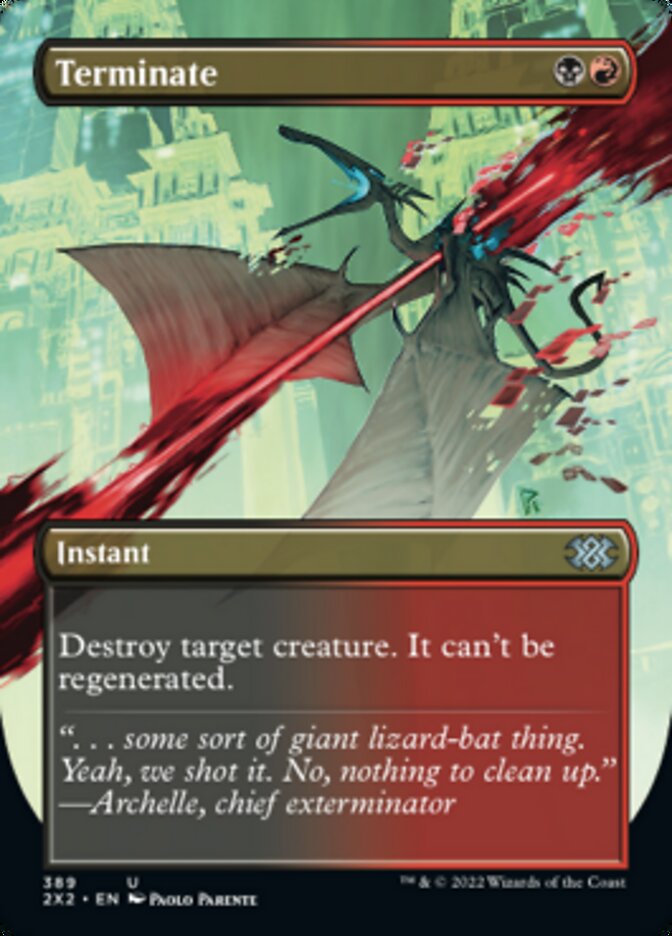 Terminate (Borderless Alternate Art) [Double Masters 2022] - Magic: The Gathering - Card Brawlers | Quebec | Canada |
