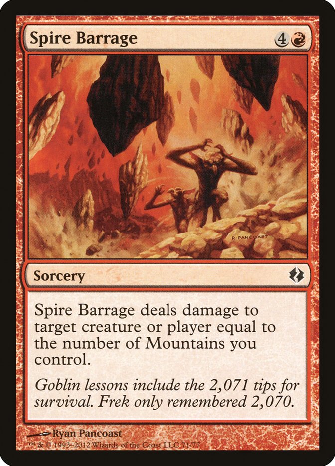 Spire Barrage [Duel Decks: Venser vs. Koth] - Magic: The Gathering - Card Brawlers | Quebec | Canada |