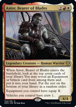 Astor, Bearer of Blades (Promo Pack) [Dominaria United Promos] - Magic: The Gathering - Card Brawlers | Quebec | Canada |