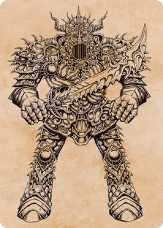 Iron Golem (Showcase) Art Card [Dungeons & Dragons: Adventures in the Forgotten Realms Art Series] - Magic: The Gathering - Card Brawlers | Quebec | Canada |