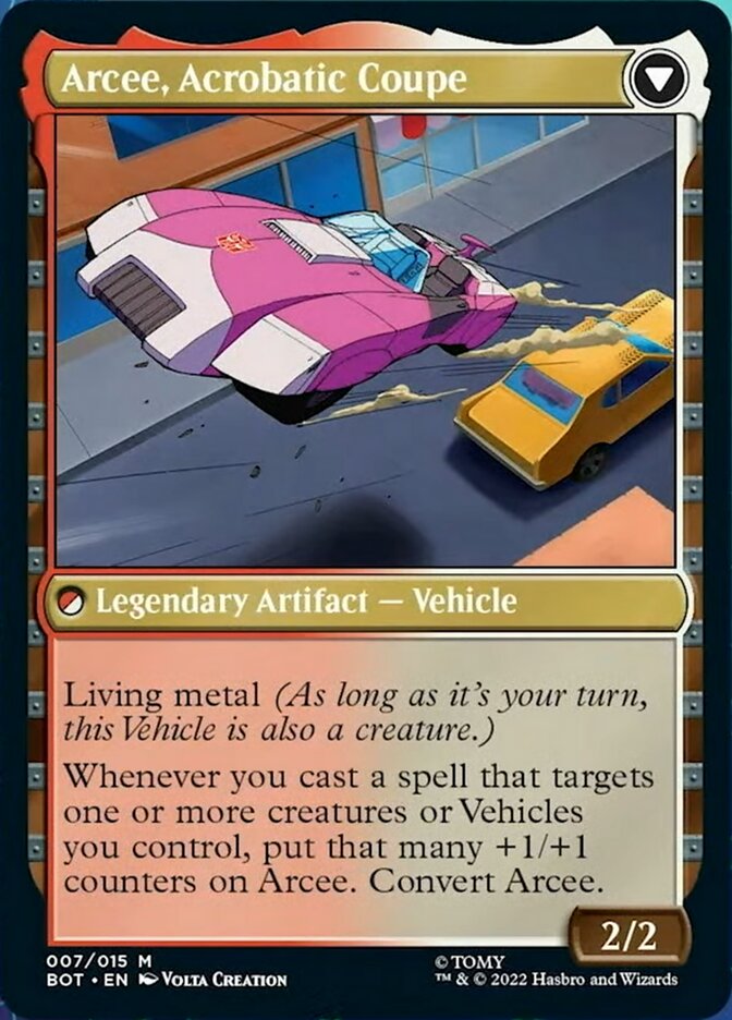 Arcee, Sharpshooter // Arcee, Acrobatic Coupe [Transformers] - Magic: The Gathering - Card Brawlers | Quebec | Canada |