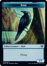 Bird (005) // Soldier Double-Sided Token [Kaldheim Commander Tokens] - Magic: The Gathering - Card Brawlers | Quebec | Canada |