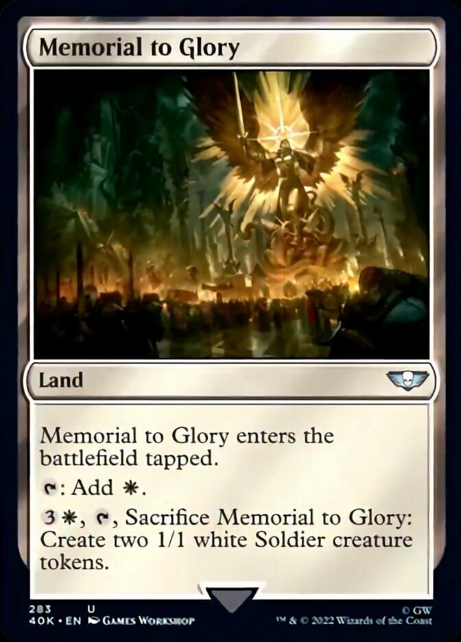 Memorial to Glory (Surge Foil) [Warhammer 40,000] - Magic: The Gathering - Card Brawlers | Quebec | Canada |