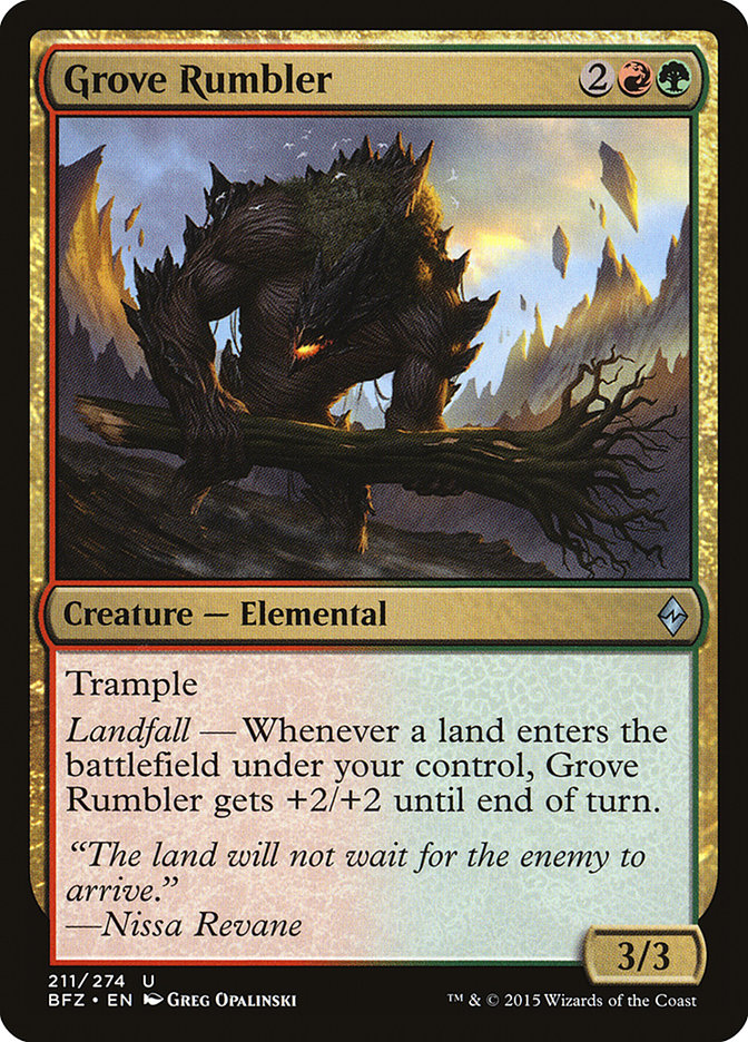 Grove Rumbler [Battle for Zendikar] - Magic: The Gathering - Card Brawlers | Quebec | Canada |