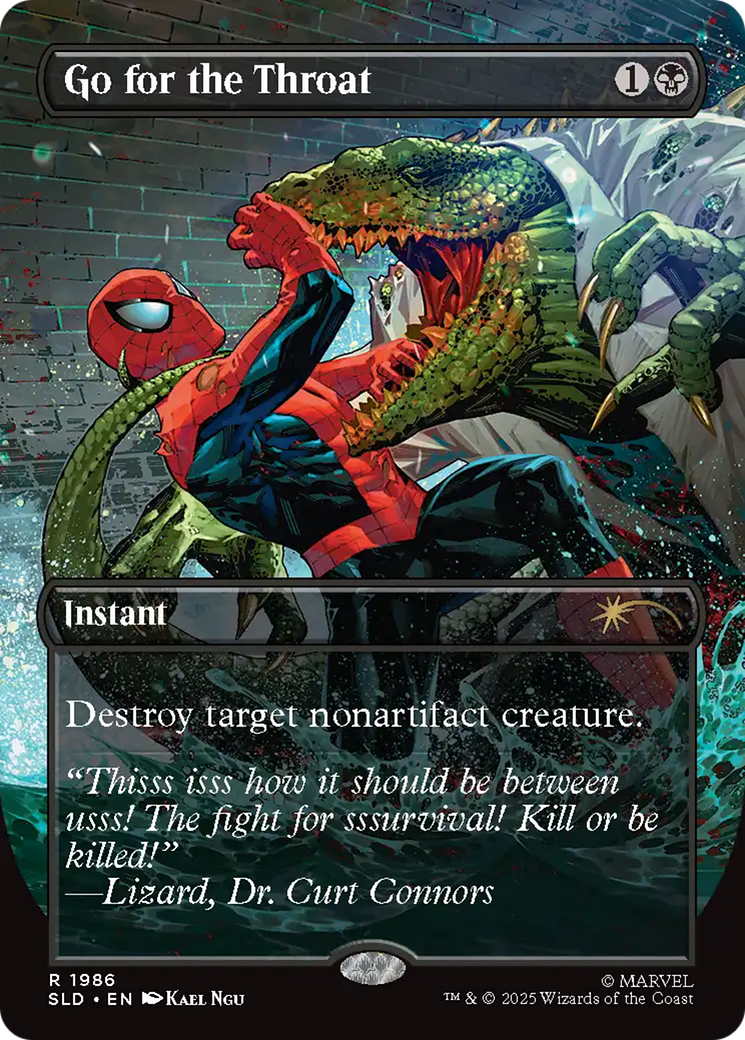 Go for the Throat (Rainbow Foil) [Secret Lair Drop Series] - Magic: The Gathering - Card Brawlers | Quebec | Canada |