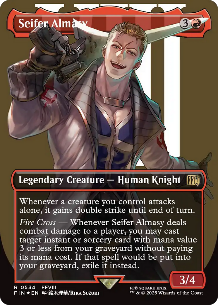 Seifer Almasy (Borderless) (Surge Foil) [FINAL FANTASY] - Magic: The Gathering - Card Brawlers | Quebec | Canada |