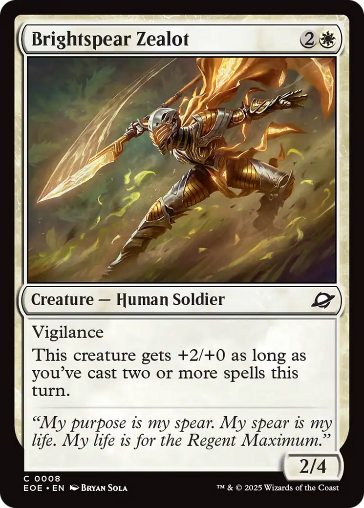 Brightspear Zealot [Edge of Eternities] - Magic: The Gathering - Card Brawlers | Quebec | Canada |