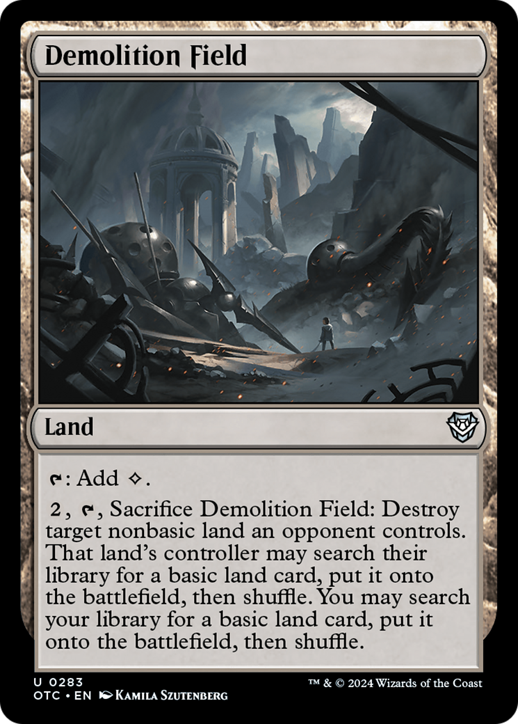 Demolition Field [Outlaws of Thunder Junction Commander] - Magic: The Gathering - Card Brawlers | Quebec | Canada |