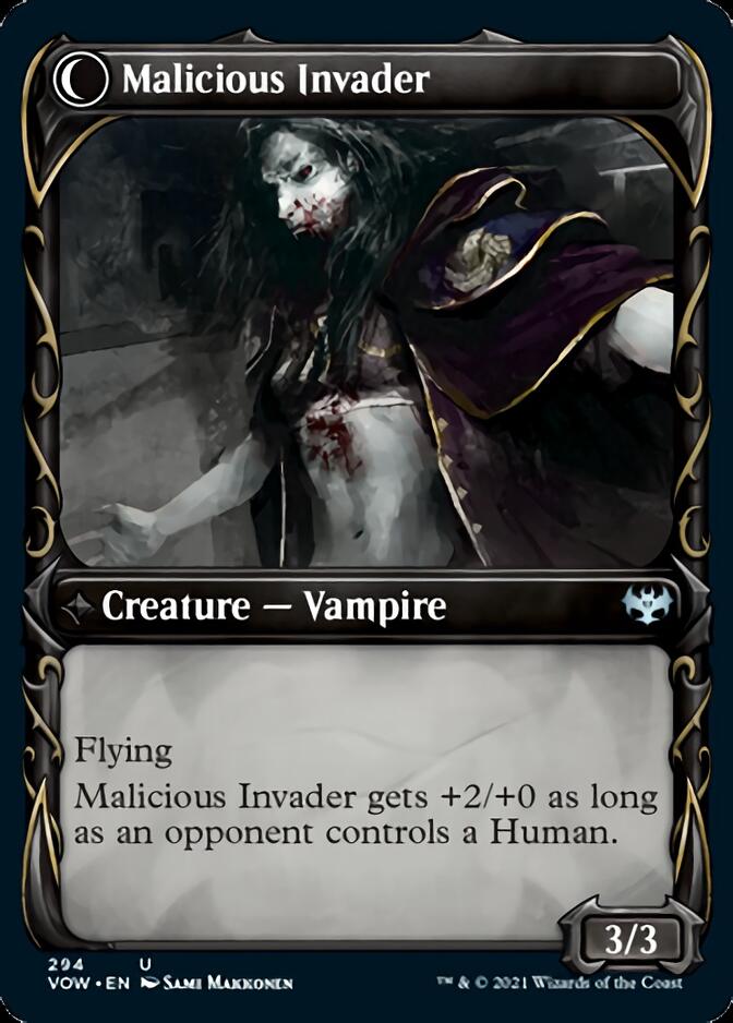 Innocent Traveler // Malicious Invader (Showcase Fang Frame) [Innistrad: Crimson Vow] - Magic: The Gathering - Card Brawlers | Quebec | Canada |