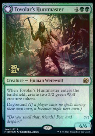 Tovolar's Huntmaster // Tovolar's Packleader [Innistrad: Midnight Hunt Prerelease Promos] - Magic: The Gathering - Card Brawlers | Quebec | Canada |