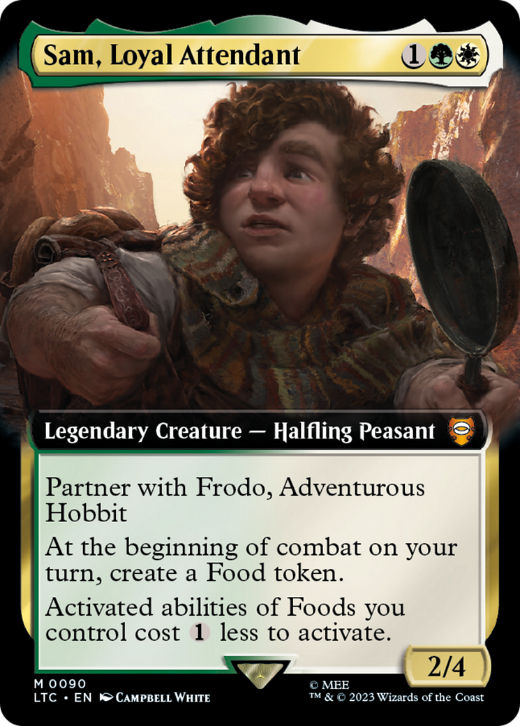 Sam, Loyal Attendant (Extended Art) [The Lord of the Rings: Tales of Middle-Earth Commander] - Magic: The Gathering - Card Brawlers | Quebec | Canada |