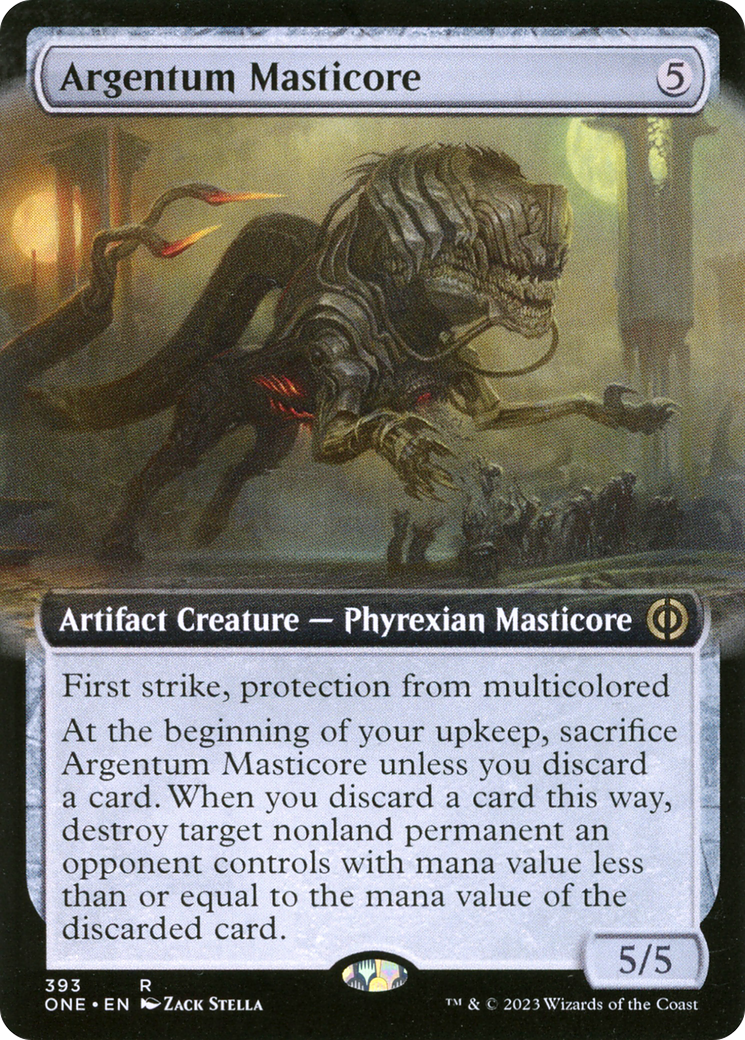 Argentum Masticore (Extended Art) [Phyrexia: All Will Be One] - Magic: The Gathering - Card Brawlers | Quebec | Canada |