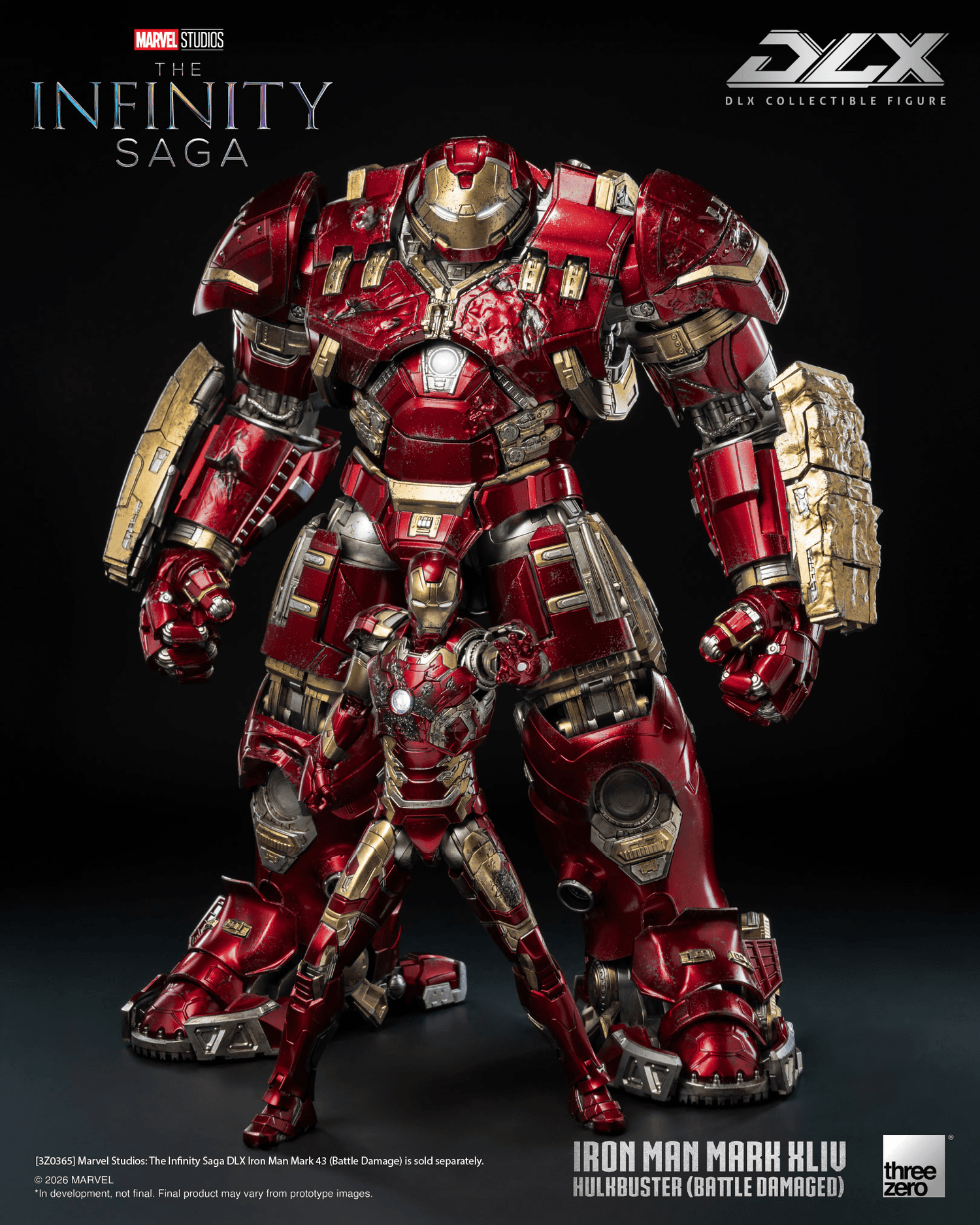 Threezero - DLX - Iron Man Mark 44 - Hulkbuster - (Battle Damaged) - (PREORDER) December 31, 2026