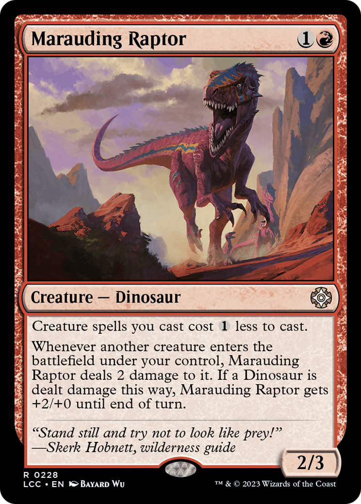 Marauding Raptor [The Lost Caverns of Ixalan Commander] - Magic: The Gathering - Card Brawlers | Quebec | Canada |