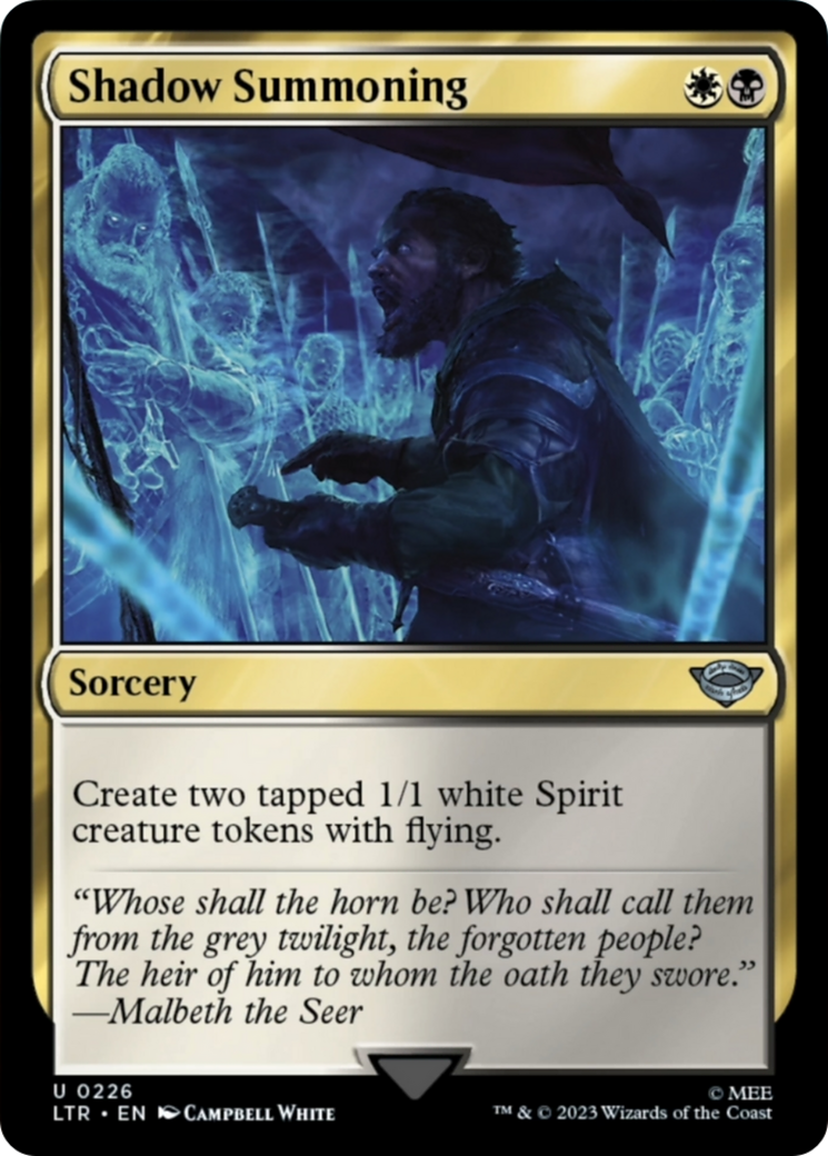 Shadow Summoning [The Lord of the Rings: Tales of Middle-Earth] - Magic: The Gathering - Card Brawlers | Quebec | Canada |