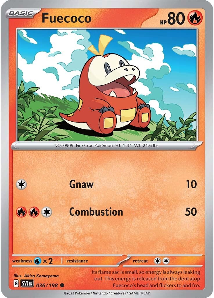 Fuecoco (036/198) [Scarlet & Violet: Base Set] - Pokémon - Card Brawlers | Quebec | Canada |