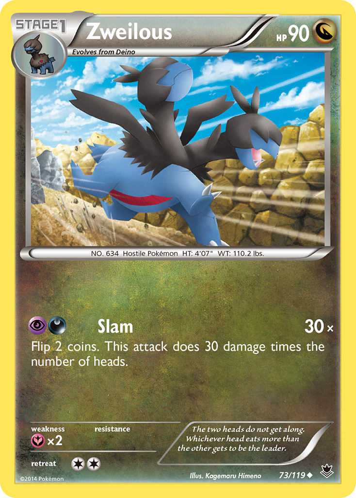 Zweilous (73/119) [XY: Phantom Forces] - Pokémon - Card Brawlers | Quebec | Canada |