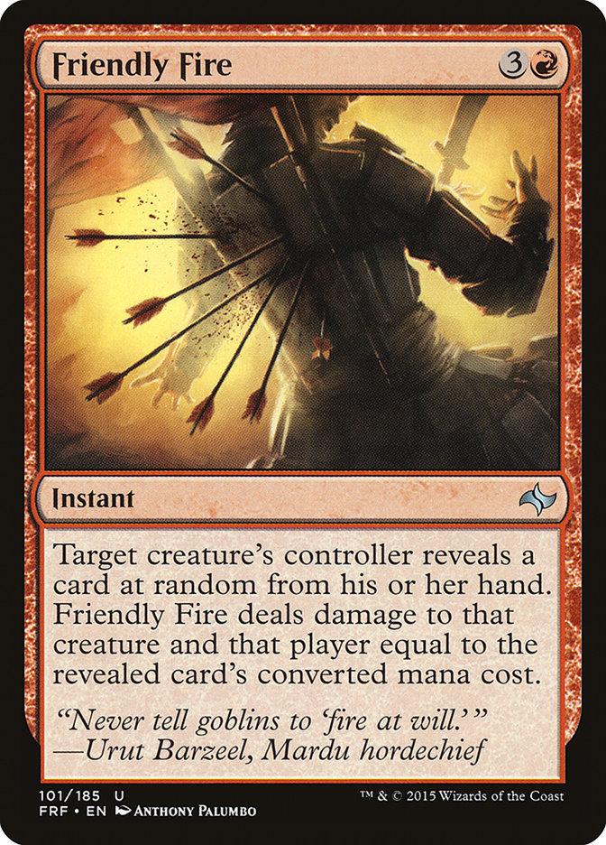 Friendly Fire [Fate Reforged] - Magic: The Gathering - Card Brawlers | Quebec | Canada |