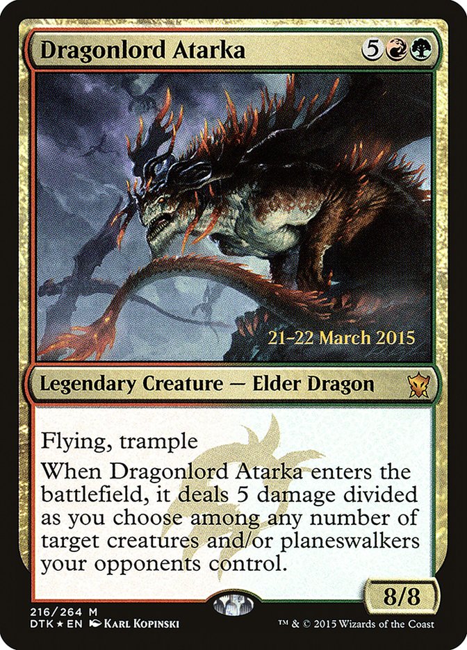 Dragonlord Atarka [Dragons of Tarkir Prerelease Promos] - Magic: The Gathering - Card Brawlers | Quebec | Canada |