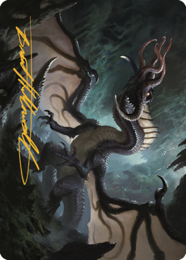 Brainstealer Dragon Art Card (Gold-Stamped Signature) [Commander Legends: Battle for Baldur's Gate Art Series] - Magic: The Gathering - Card Brawlers | Quebec | Canada |