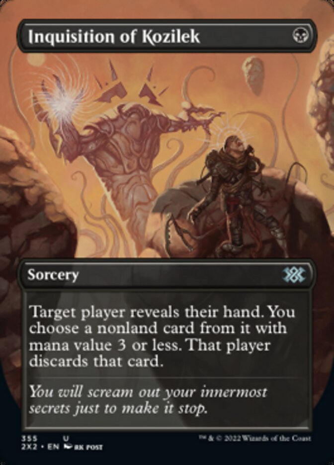 Inquisition of Kozilek (Borderless Alternate Art) [Double Masters 2022] - Magic: The Gathering - Card Brawlers | Quebec | Canada |