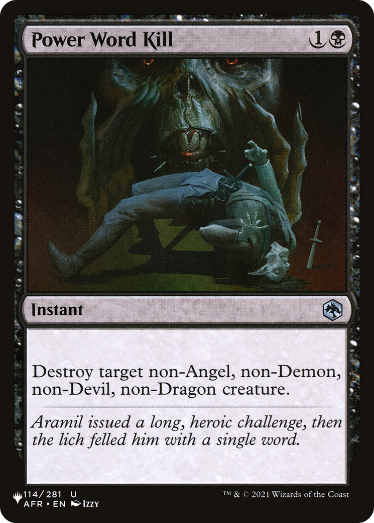 Power Word Kill [The List] - Magic: The Gathering - Card Brawlers | Quebec | Canada |