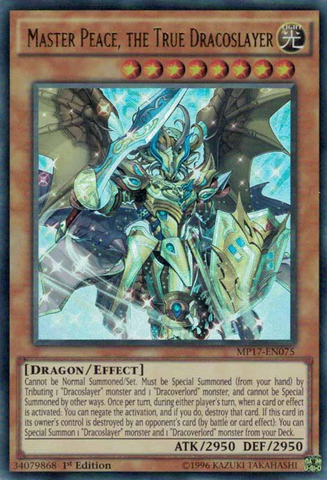 Master Peace, the True Dracoslayer [MP17-EN075] Ultra Rare - Yu-Gi-Oh! - Card Brawlers | Quebec | Canada |