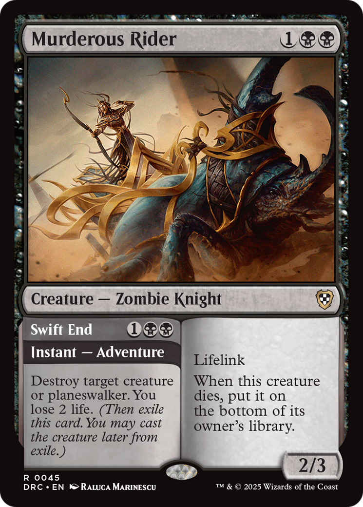 Murderous Rider [Aetherdrift Commander] - Magic: The Gathering - Card Brawlers | Quebec | Canada |