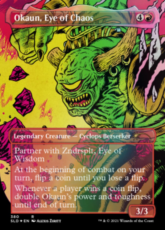 Okaun, Eye of Chaos // Okaun, Eye of Chaos (Borderless) [Secret Lair Drop Series] - Magic: The Gathering - Card Brawlers | Quebec | Canada |